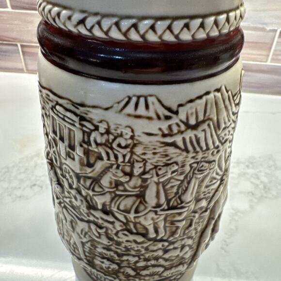 AVON Beer Stein - Western - 1980 Handcrafted in Brazil - Picture 4 of 6